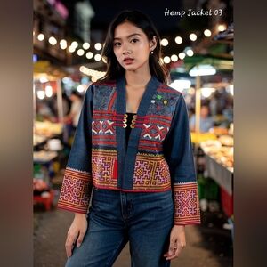 Size L - Hill Tribe Hemp Jacket 03